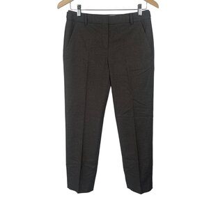 L.L. Bean Beanpole Brown Tweed Skinny Ankle Dress Pants Trousers Size 4